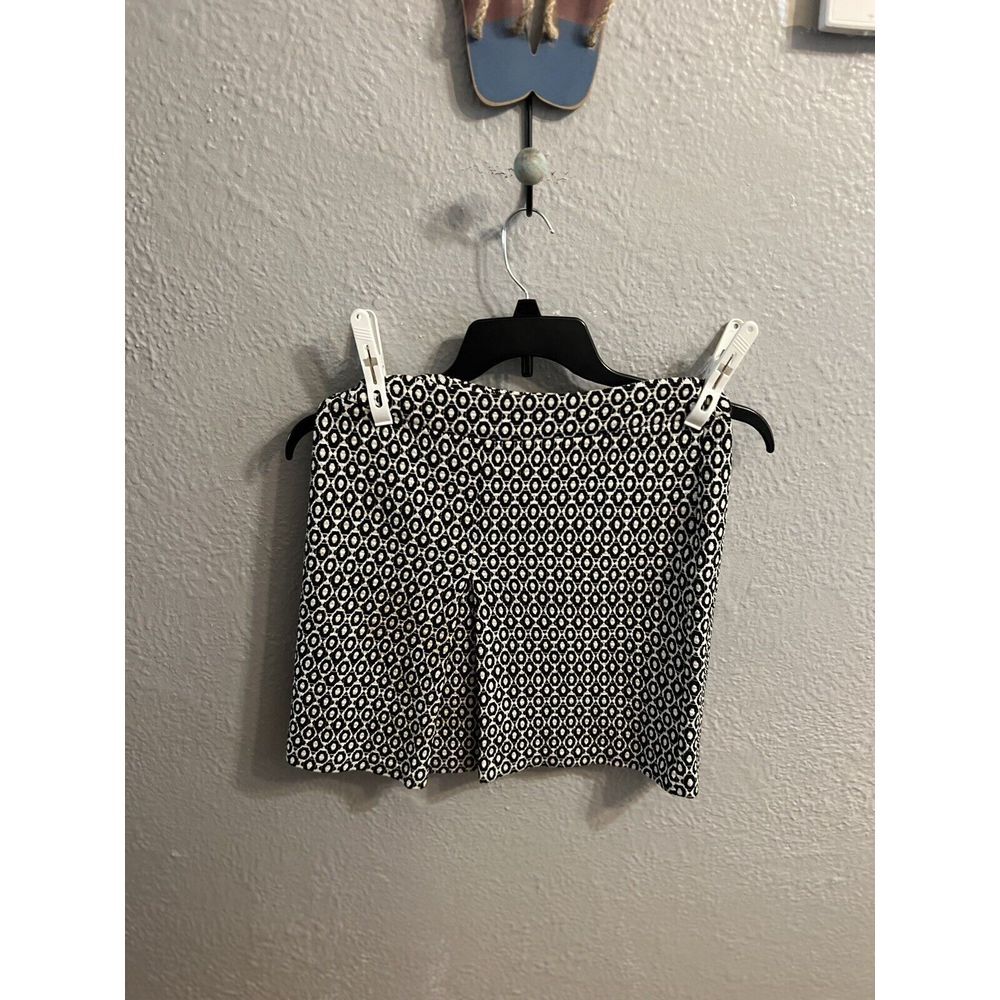 Anthropology Womens Black And White Trulli Size 4 Mini Skirt
